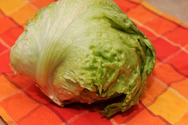 Wie man Eisbergsalat wäscht und lagert Wie man Eisbergsalat wäscht und lagert